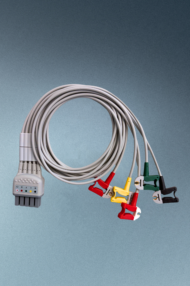 12-Kanal EKG-Kabel, Extremitäten, Clip, IEC