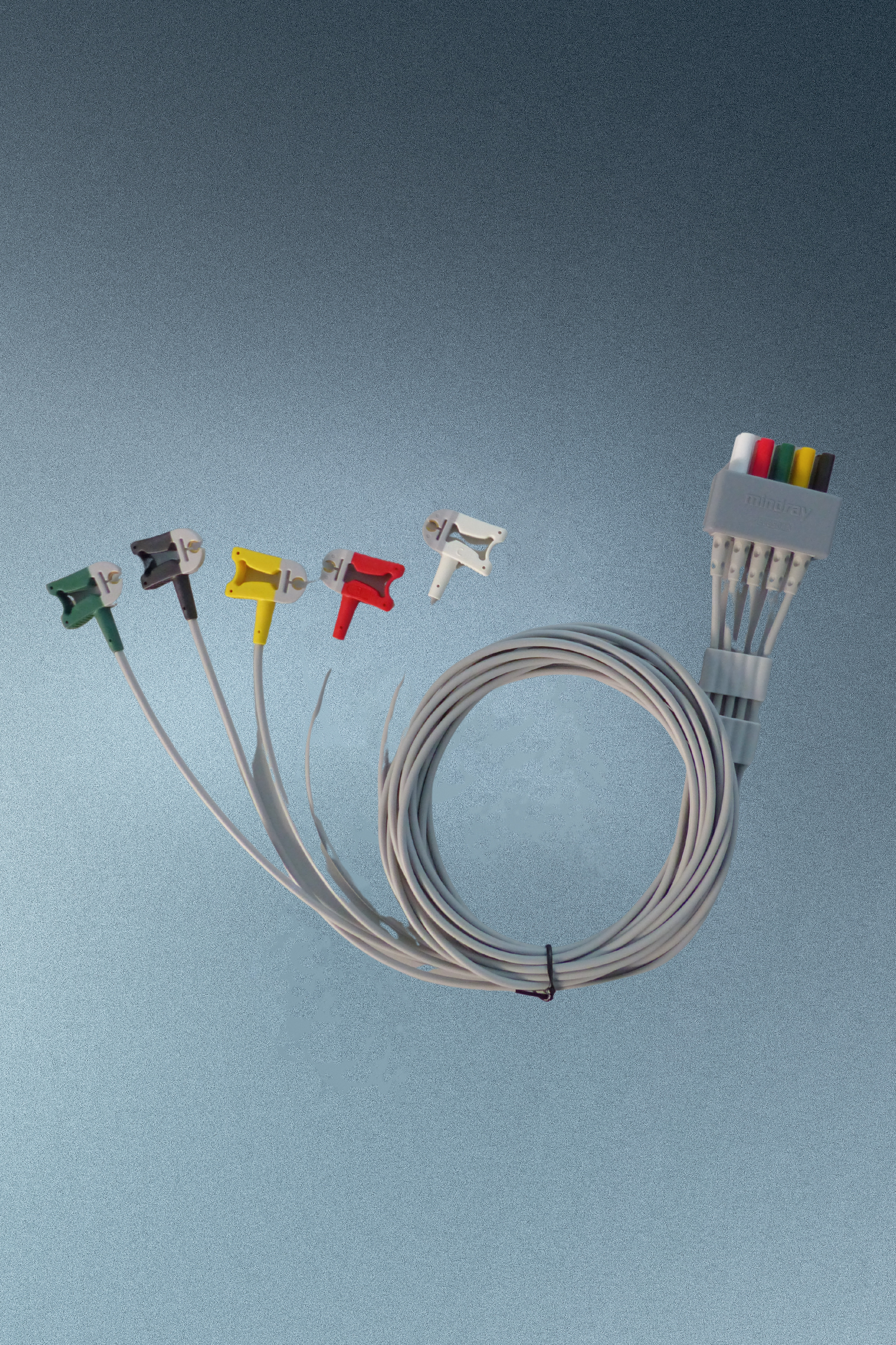 5-Kanal EKG-Kabel, Clip, Erwachsene/Kinder, TPU, IEC, lang,  1m/1.4m